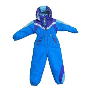 Basic Outlook Jumpsuit Medium 5/6 Snowsuit Waterproof Hooded Colorblock Y2K NWT